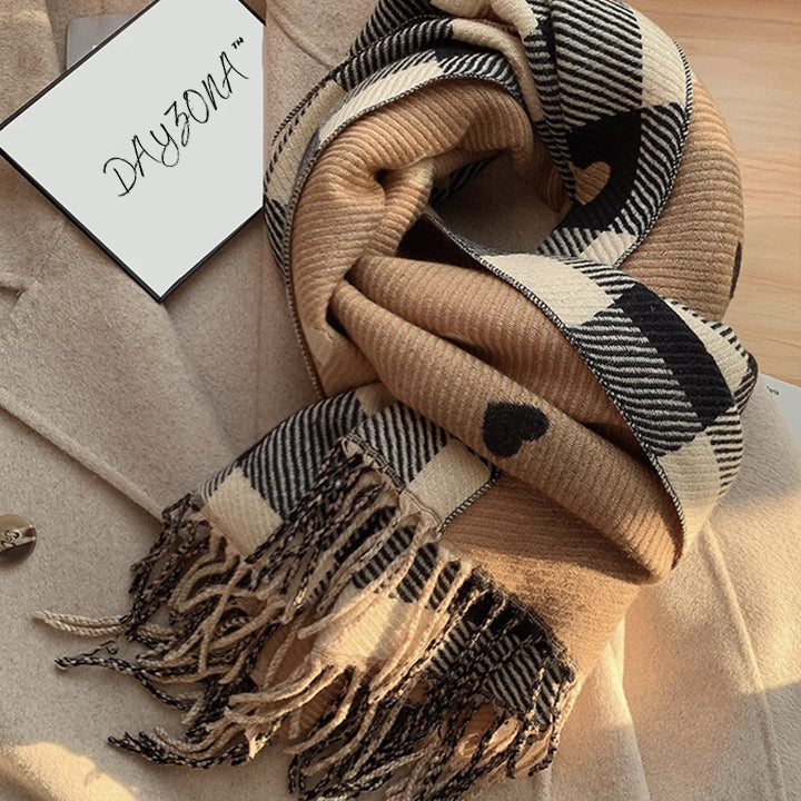 Écharpe Tricotée avec Design Réversible - DéjàVu Boutique™