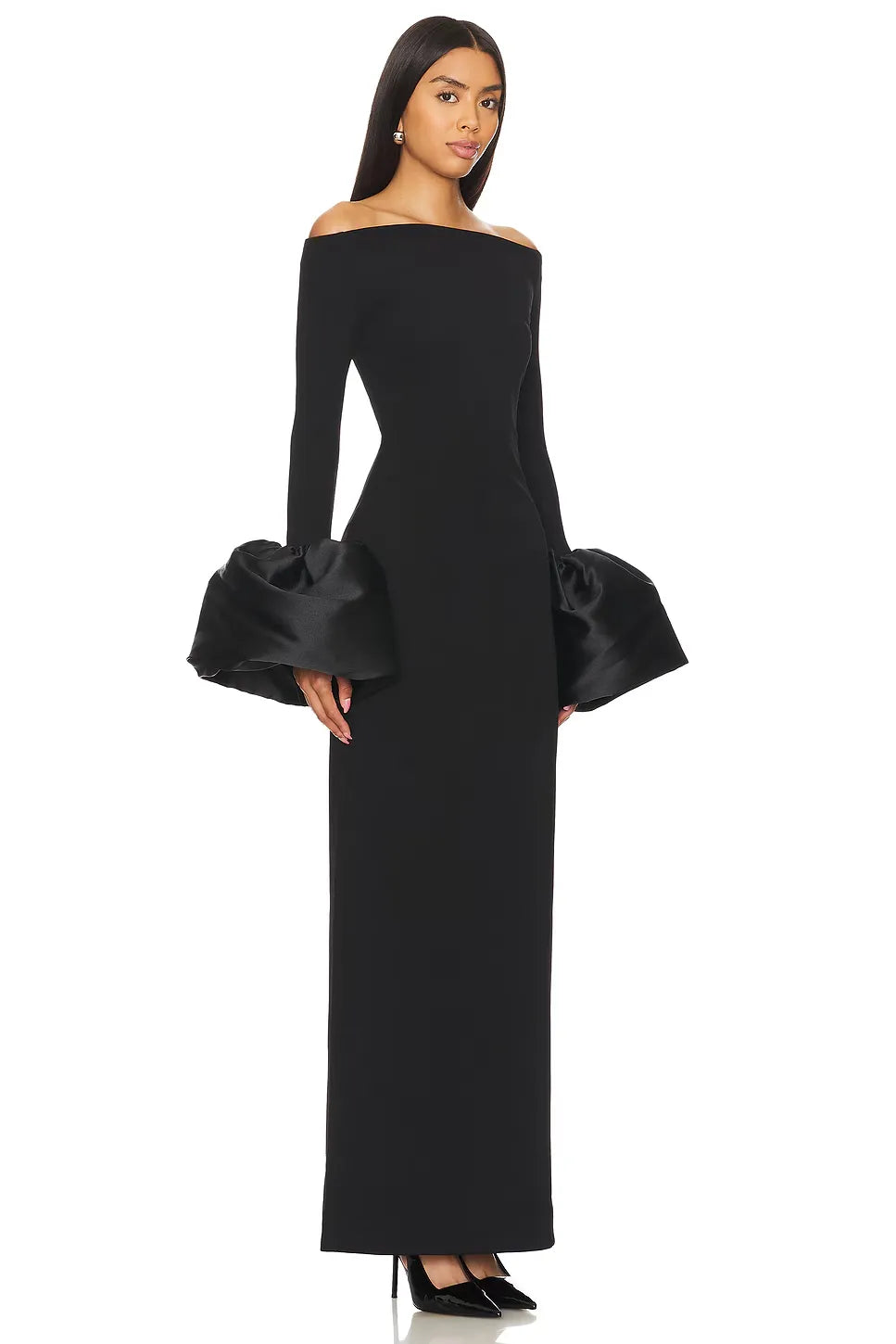 Floral Sleeve Maxi Dress