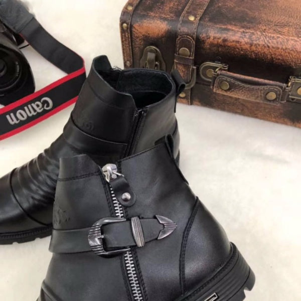 Bottes En Cuir Italien D'Hiver - DéjàVu Boutique™