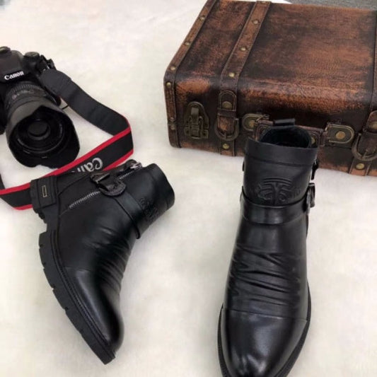Bottes En Cuir Italien D'Hiver - DéjàVu Boutique™