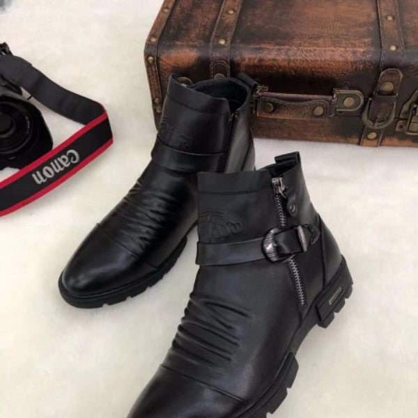 Bottes En Cuir Italien D'Hiver - DéjàVu Boutique™