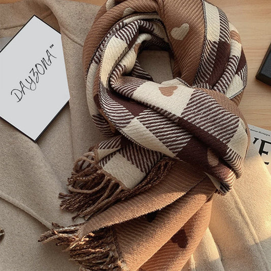 Écharpe Tricotée avec Design Réversible - DéjàVu Boutique™