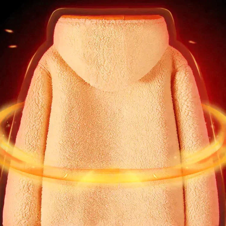 [🎁Best Gift] Double-Layer Fleece Hooded Jacket—🎄Free Shipping🎄